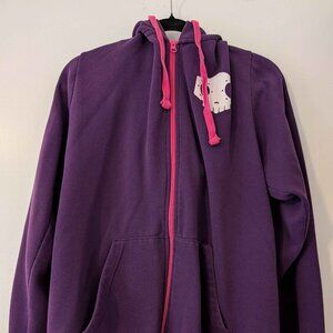 JINX Overwatch Blizzard Ultimate EMP Sombra Zip-Up Hoodie, Purple